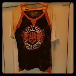 Women's Affliction shirt sz XL
